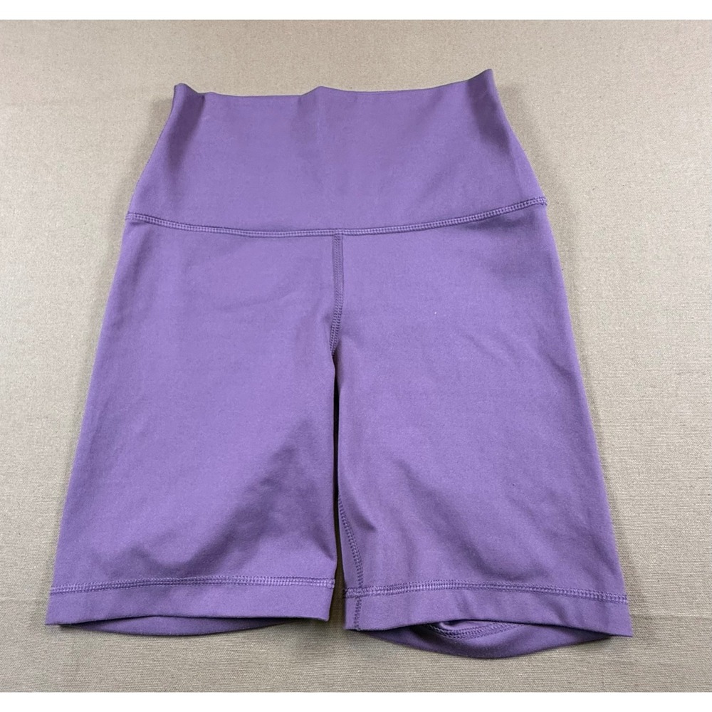 Yogalicious‎ Lux Purple Biker Shorts High Waist Athletic Gym Activewear S